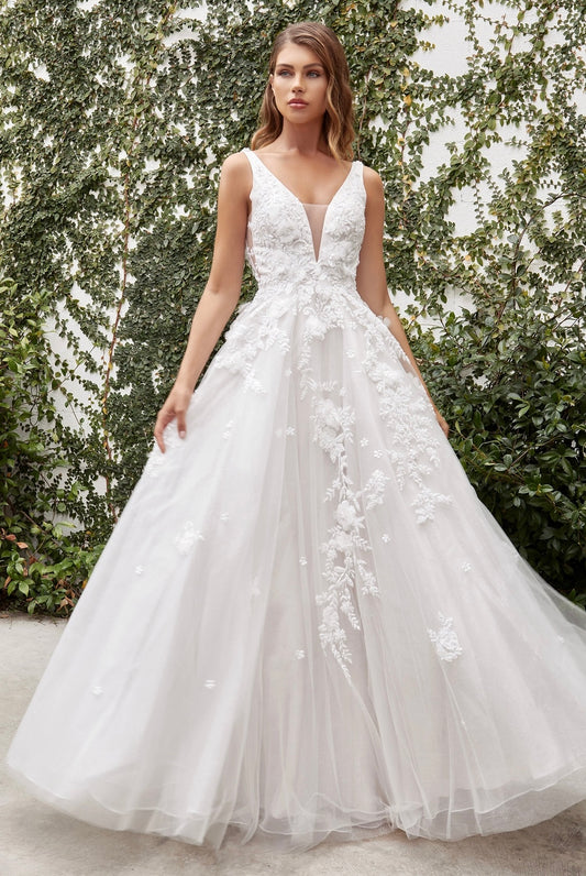 Ivy Gardenia Lace Wedding Ball Gown